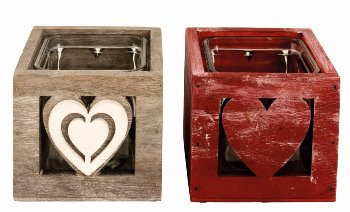 heart planting pot/ candle holder from