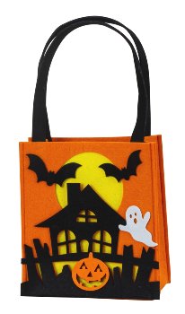 Felt-Halloween bag h=22cm w=20cm d=9,5cm