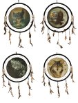 Dreamcatcher with wolves & eagles