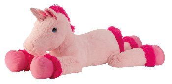 unicorn lying rose l=110cm