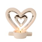 Heart in heart for T-light h=10,5cm