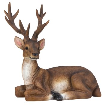 Deer lying h=29,5cm w=27cm