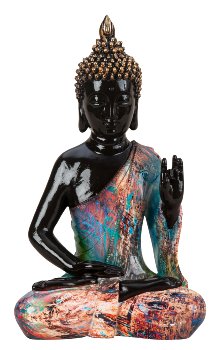Buddha "Colorful Art" h=31cm w=18cm