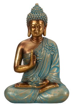 Buddha "Mint Green" h=31,5cm b=21cm