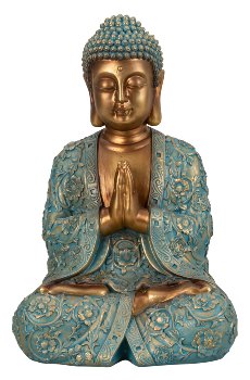 Buddha "Mint Green" h=41,5cm b=28cm