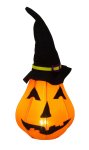 Halloweenkürbis mit schwarzem Hut