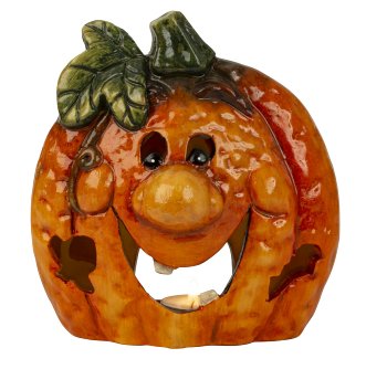 Halloween pumpkin with conk nose as
