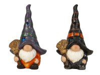 Sleeping gnome with broom in hand &