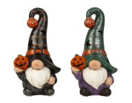 Sleeping gnome with pumpkin in hand &