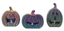 Halloween pumpkins petrol color with