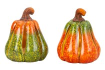 Halloween pumpkins orange/green with