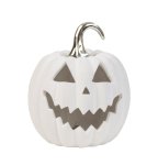 Halloween pumpkin with white velvet