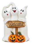 Ghosts with "Welcome"-plate and small
