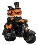 Halloween figures on motorcycle with LED