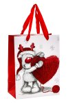 Present bag "Cute elk with heart" w.