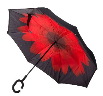 Regenschirm h=80cm d=105cm stehend,