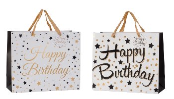 present bag "happy birthday" 26x31x12cm