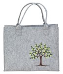 Felt bag with family tree h=28cm