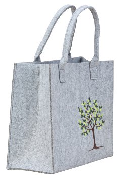 Filz-Tasche mit Lebensbaum h=28cm