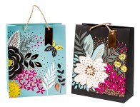 Present bag "Exclusive Flowers" w. shine