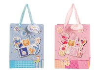 present bag "baby glitter+3D" 18x23x10cm