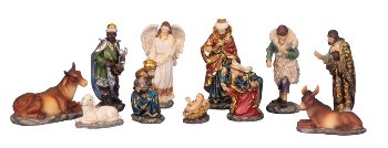 Nativity scene , set price for 11 pieces