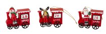 Xmas locomotive with santa, elk and