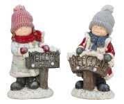 Winter children with fabric hat &