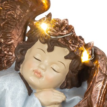 Angel lying in wings mit LED-light