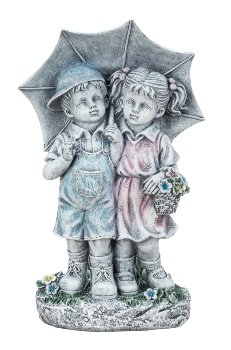 Gartenkinder mit Regenschirm h=34,5cm