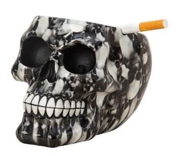 Skull as ashtray h=10cm w=15cm
