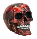 Skull red/black h=12cm w=15cm