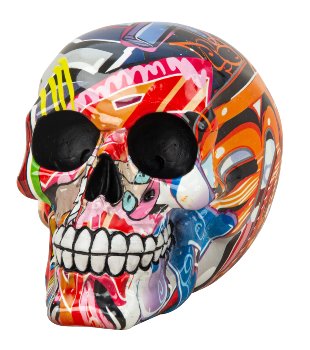 Skull "art-color" h=12cm w=15cm