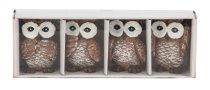 Owl h=5cm w=3,5cm, boxprice for 4 pcs!