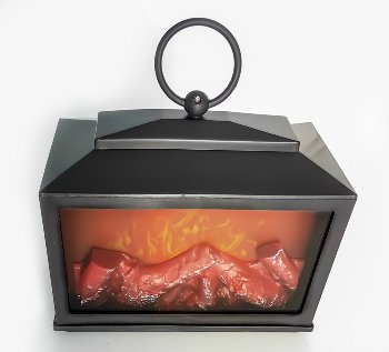 Table Fireplace LED operated h=18cm