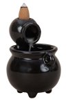Incense cone holder "Pot" black h=10cm