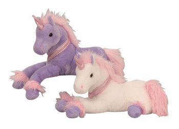 Unicorn lying purple & white assort. l=