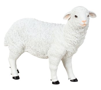 Schaf stehend h=20,5cm b=25,5cm