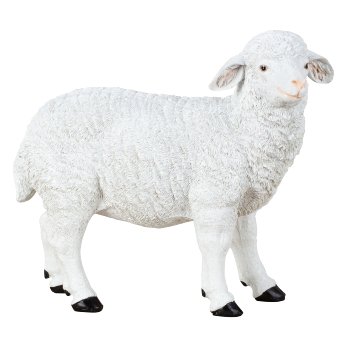Sheep standing h=32cm w=37cm