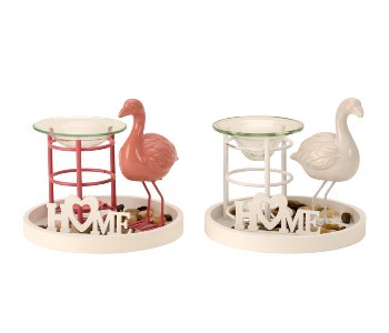 Verdunster-Set Flamingo h=15cm d=18cm