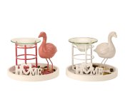 Verdunster-Set Flamingo h=15cm d=18cm
