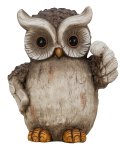 Owl standing h=31cm w=26cm