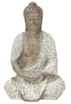 Buddha grau sitzend h=37cm