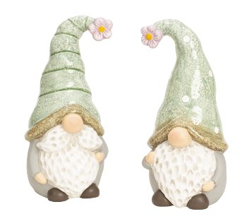 Sleeping hat gnome green/mint standing