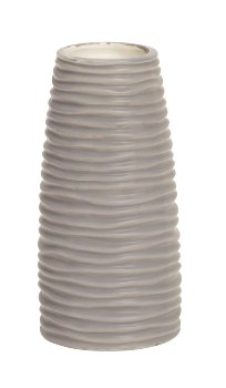 Porzellan Vase grau h=20cm d=10cm