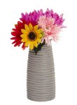 Porcelain vase grey h=20cm d=10cm