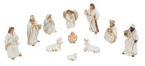 Nativity figures, set of 11pcs