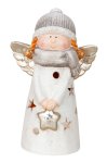 Winter child with angels wings, cap