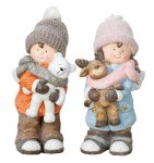 Winter children with cap & scarf with