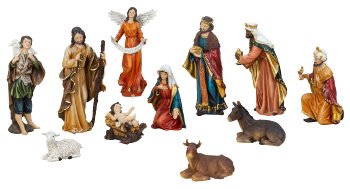 Nativity figures, set of 11pcs, XL size,